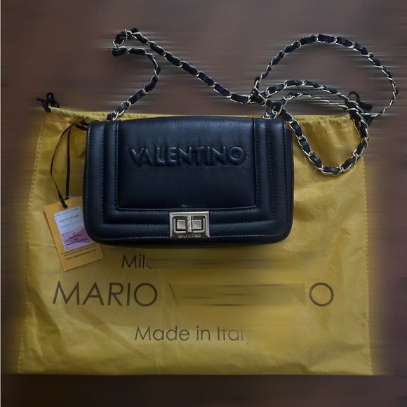Mario Valentino Black Crossbody Bag BNWT - Picture 2 of 9